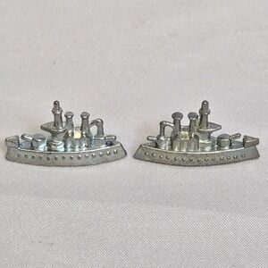 2 Monopoly Board Game Replacement Battleship Player Token Pieces Collectible